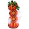 33" Orange & Black Stacked Pumpkins Outdoor Halloween Decoration